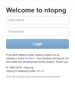 ntopng default user password